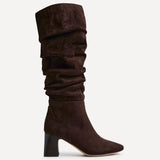 Alpine Brown Long Heeled Boots