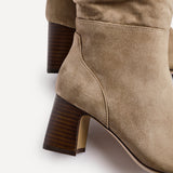 Alpine Mocha Long Heeled Boots