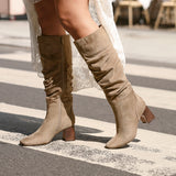 Alpine Mocha Long Heeled Boots