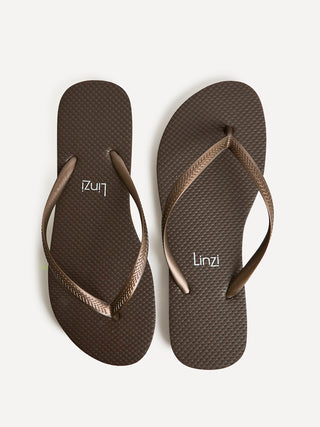 Aluna Brown Flip Flops