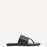 Amara Black Flat Sandals