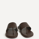 Amara Brown Flat Sandals