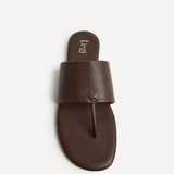 Amara Brown Flat Sandals