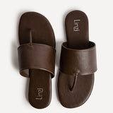 Amara Brown Flat Sandals