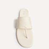 Amara Ivory Flat Sandals