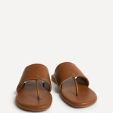 Amara Tan Flat Sandals