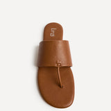 Amara Tan Flat Sandals