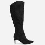 Ambition Black Long Stiletto Heeled Boots