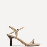 Amira Taupe Heeled Sandals