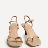 Amira Taupe Heeled Sandals