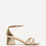 Amour Gold Diamante Heeled Sandals