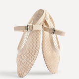 Anessa Nude Mesh Mules