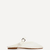 Anessa White Mesh Mules