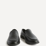 Anthem Black Faux Leather Loafers