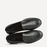 Anthem Black Faux Leather Loafers