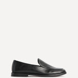 Anthem Black Faux Leather Loafers