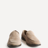 Anthem Taupe Suede Leather Loafers