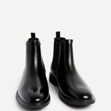 Antonio Mens Black Faux Leather Chelsea Boots