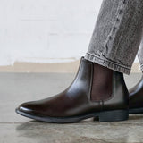 Antonio Mens Brown Faux Leather Chelsea Boots