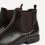 Antonio Mens Brown Faux Leather Chelsea Boots