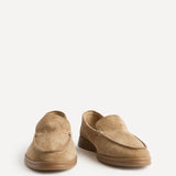Apparel Beige Suede Leather Loafers