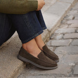 Apparel Brown Suede Leather Loafers
