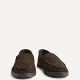 Apparel Brown Suede Leather Loafers