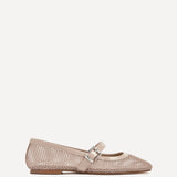Arielle Nude Mesh Mary Jane Pumps
