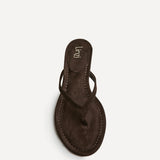 Ascend Brown Faux Suede Mule Heels