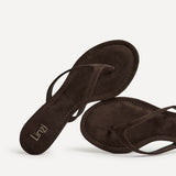 Ascend Brown Faux Suede Mule Heels