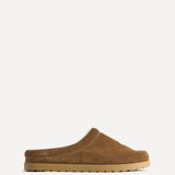 Aspen Tan Suede Leather Slipper Shoes