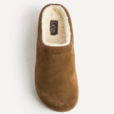 Aspen Tan Suede Leather Slipper Shoes