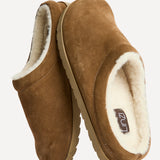 Aspen Tan Suede Leather Slipper Shoes