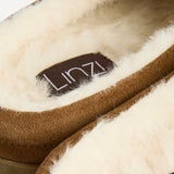 Aspen Tan Suede Leather Slipper Shoes