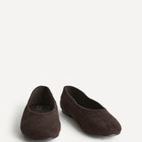 Astra Wide Fit Brown Ballet Flats