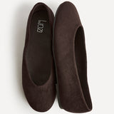 Astra Wide Fit Brown Ballet Flats