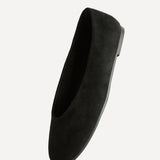 Astra Wide Fit Black Ballet Flats