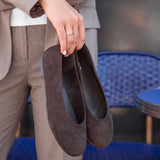Astra Wide Fit Brown Ballet Flats