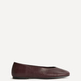 Astra Wide Fit Burgundy Ballet Flats