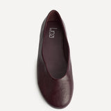 Astra Wide Fit Burgundy Ballet Flats