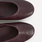 Astra Wide Fit Burgundy Ballet Flats