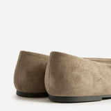 Astra Wide Fit Taupe Faux Suede Ballet Flats