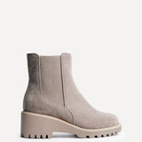 Attend Taupe Wedged Ankle Boots