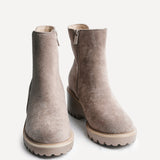 Attend Taupe Wedged Ankle Boots