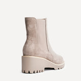 Attend Taupe Wedged Ankle Boots