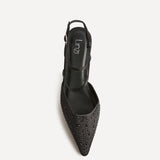Attire Black Embellished Court Heels