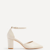 Audley Wide Fit Nude Faux Leather Court Heels