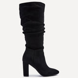 Aura Black Long Heeled Boots
