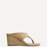 Avalon Sand Toe Post Wedge Sandals