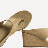 Avalon Sand Toe Post Wedge Sandals